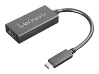 Lenovo - Video Adapter - 24 Pin Usb-C Hann Til Hdmi Hunn - Svart - Støtte For 4K 60 Hz (3840 X 2160)