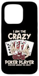 Coque pour iPhone 15 Pro Joueur de poker fou Texas Holdem Poker Hands Player Poker