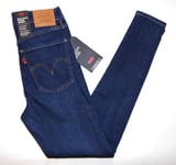 LEVI'S Women's NEW Mile High Super Skinny Fit Jeans 28W x 30L 8/10 Blue Candiani