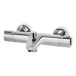 Mitigeur bain/douche thermostatique, chrome, NF, GoodHome Myra