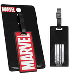 Marvel Étiquettes de Bagage de Voyage, Étiquette d’Identification pour Valise ou Bagage Avion Train (Rouge Marvel)