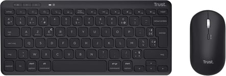 Lyra Pack Clavier Et Souris Sans Fil Bluetooth, Azerty Français, 84% Plastique Recyclé, Mini Clavier Rechargeable Pour Pc, Ordinateur Portable, Mac, Tablet, Ipad, Android, Ios - Noir