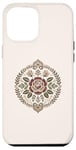 Coque pour iPhone 12 Pro Max Rose florale botanique, style bohème minimaliste, roses d'amour