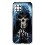 Coque pour Samsung Galaxy A42 Tete de Mort Doigt