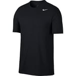 Nike M NK Dry Tee Dfc Crew Solid T-Shirt Homme Black/(White) FR: S (Taille Fabricant: S)