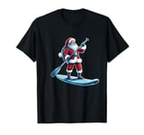 Stand-up Paddleboarding Santa Funny Hobbies Christmas Pajama T-Shirt