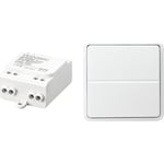 BasicDim Wireless + WS2-215B, Dali-mottaker og en sammenkoblet 2-touch