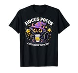 Hocus Pocus I Need Coffee to Focus Funny Kitten T-Shirt