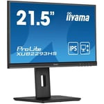 iiyama ProLite XUB2293HS-B5 - Écran LED - 22" (21.5" visualisable) - 1920 x 1080 Full HD (1080p) @ 75 Hz - IPS - 250 cd/m² - 1000:1 - 3 ms - HDMI, DisplayPort - haut-parleurs - noir mat