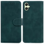 SATURCASE Coque pour Samsung Galaxy A05, Toucher Confortable PU Cuir Magnétique Flip Portefeuille Support Porte-carte Protecteur Housse Étui pour Samsung Galaxy A05 (FG-Vert)