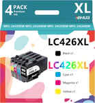 Lc426Xl Cartouches Multipack Compatible Pour Brother Lc426Xl Cartouches D'Impression Pour Imprimante Brother Mfc-J4340Dw Mfc-J4335Dw Mfc-J4540Dw Mfc-J4340Dwe Ecopro (Noir,Cyan,Mage[DYJ070909]