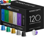 Rosso  Caffè  Variety  Pack :  120  Coffee  Pods ,  6  Flavours ,  Nespresso  Ma