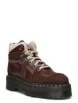 Dr. Martens Zuma Hiker Dark Brown Classic Pull Up+Wooly Bully Brun