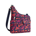 Travelon Unisex-Adult Anti-Theft Classic Crossbody Bag Cross-Body, Painted Floral, One Size