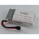 Vhbw Batterie compatible avec Koome K300C Quadrocopter drone (600mAh, 3,7V, Li-ion)