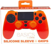 PS4 Silicone Skin + Grips (Orange)