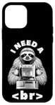 Coque pour iPhone 12 mini I Need A Break Computer Code Programmation humoristique Paresseux