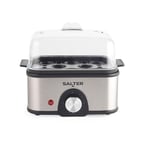 8-Egg Cooker Salter Electric Easy Egg Boiler Boiling Poaching Breakfast Maker