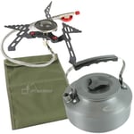 Gas Stove, Kettle & Storage Bag Carp Coarse Sea Fishing Camping Xmas Presents