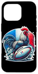 Coque pour iPhone 16 Pro Rugby Coq de Poules Joueur De Rugby Rugbyman Humour Rugby