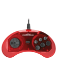 Retro-Bit Crimson Red - Wired Controller - Sega Mega Drive