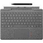 Microsoft Surface Pro-tastatur og Slim Pen, platin