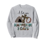 A Lot Can Happen In 3 Days Cross Spring Christian Easter Sweatshirt