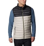 Columbia Men's Powder Lite Vest, Puffer Vest Body Warmer, Dark Stone/Shark, Size XXL