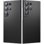 memumi Real Aramid Fiber Case for Samsung Galaxy S23 Ultra, Sturdy Durable Aramid Fiber 0.5mm Slim Fit for Galaxy S23 Ultra Carbon Fiber Thin Case [Aramid Fiber] with Military-Grade Drop Protection