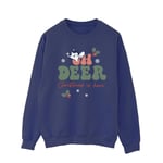 Disney Bambi Oh Deer Sweatshirt för män 4XL Marinblå Navy Blue 4XL