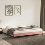 Cadre de lit Rose 200x200 cm Velours The Living Store Rose