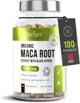 Black Maca Root Capsules for Women & Men, 180 (2 a day) Extract...