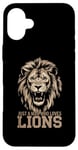 Coque pour iPhone 16 Plus Visage de lion drôle Meme Lions Citations Just A Man Who Loves Lions