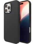 ZAGG Manhattan Snap Graphene-Reinforced Case for iPhone 16 Pro Max [6.9-Inch], MagSafe Compatible, Slim Soft Design, Secure Grip, Shockproof Phone Back Cover (Black)