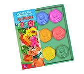 Plasticine alpin 6 couleurs + outil + rouleau | pâte à modeler pour enfants | Accessoires inclus |Couleurs vives