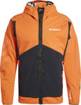 Adidas Men's Terrex Techrock Soft Shell Jacket Semi Impact Orange/Black, M