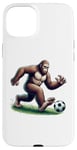 iPhone 15 Plus Bigfoot Playing Soccer Ball Funny Soccer Lover Player Sport Case