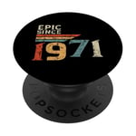 Epic since 1971 Original Vintage Birthday Est édition 1971 PopSockets PopGrip Adhésif