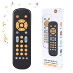 JoyJoyful Jouet Telecommande TV Enfant Bebe 1 an, 3 Langues Jeux Educatif Cadeau Fille 1 an pour Français/Espagnol/Anglais, Jouets Musicaux, Jouets d'apprentissage Précoce Einstein(Noir)