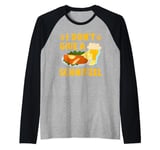 Beer Tent I DON'T GIVE A SCHNITZEL Funny Bavaria Oktoberfes Raglan Baseball Tee