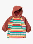 Little Green Radicals Kids' Rainbow Stripe Recycled Waterproof Windbreaker Jacket, Multi