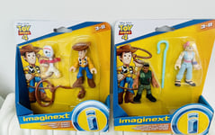 NEW 2 packs of Toy Story 4 figures Bo Peep Woody Forky Combat Carl