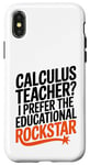 Coque pour iPhone X/XS Professeur de calcul Éducatif Rockstar Fun Math