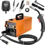 Poste à Souder MIG sans Gas 140A 230V, ARC MMA, Lift TIG, IGBT Inverter, avec 0,25kg de Fil Fourré 0,8 mm, Masque & Brosse, IP 21S