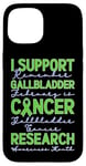 Coque pour iPhone 15 Je Soutien La Recherche Sur Le Cancer De La Vésicule