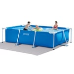 Grande Piscine INTEX Rectangulaire 3x2x0.75 Tubulaire Metal Enfant Adute Jeu Plein Air