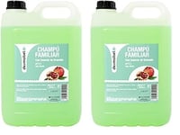 Desmabel Shampoing Familial à l'Essence de Grenade, Shampoing Carafe, Shampoing Coiffure Professionnel, Sans Paraben, Ph 5.5, Usage Quotidien. Formulation douce, 5000 ml (Lot de 2)