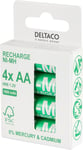 Deltaco Ultimate NiMh rechargeable LR6/AA size 1900mAh 4pack (SG)