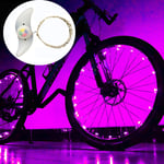 Vattentäta LED-cykelhjulsljus Rosa 2st Cykeldekorationstillbehör Ridning Nattkul för barn och vuxna Superljus Däckljus