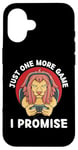 Coque pour iPhone 16 Cute Lion, encore un jeu, je le promets à Lion Lover